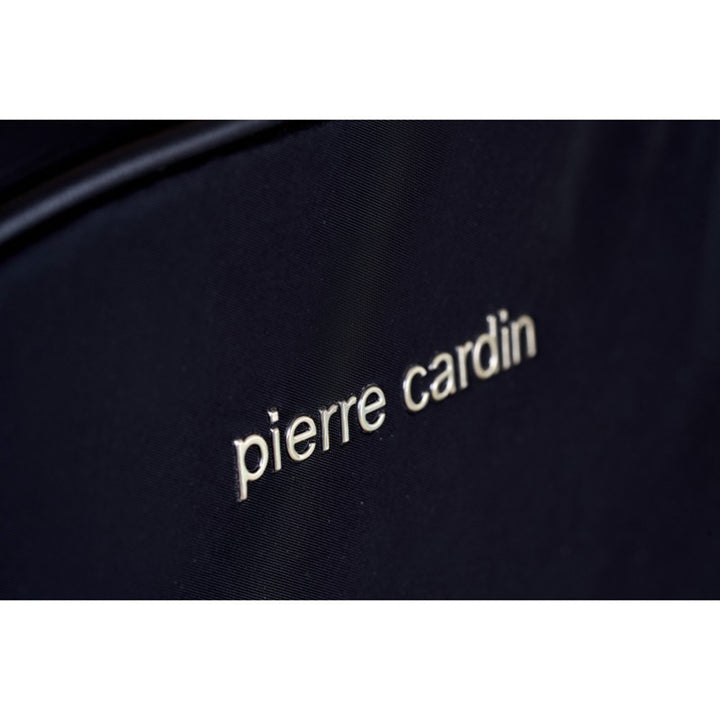 Zaino in nylon Pierre Cardin Nero dettaglio logo