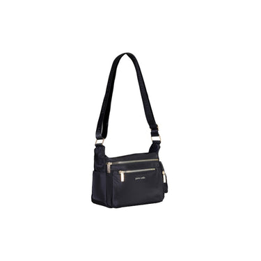 Borsa a tracolla in nylon Pierre Cardin Nero