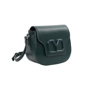 Borsa Donna Verde, arrotondata, in misto similpelle liscia