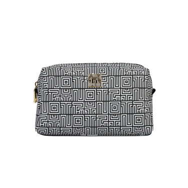 Beauty Case Donna in misto simlpelle con motivo geometrico all over 