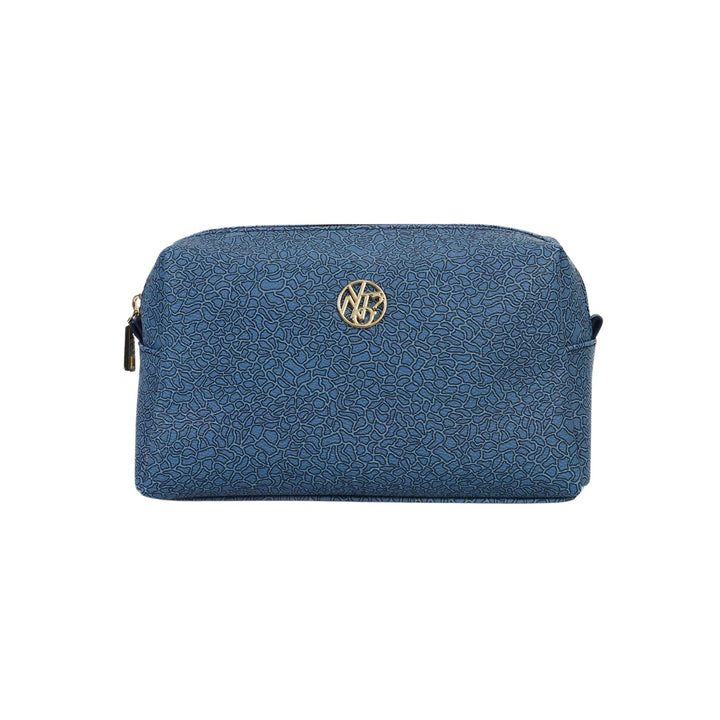 Beauty Case Donna in misto similpelle con fantasia all over e logo frontale in metallo