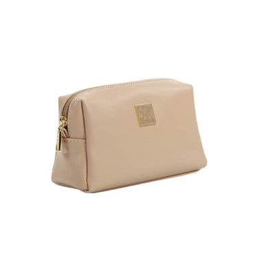 Beauty Case Donna dalle linee classiche ed eleganti, in ecopelle monocolore, con cerniera