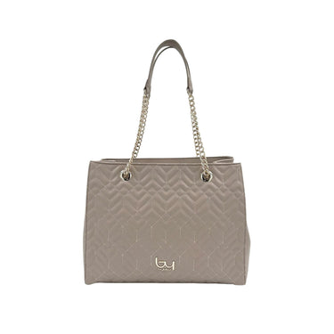 Borsa Donna modello shopper, con logo metallico e manici a catena