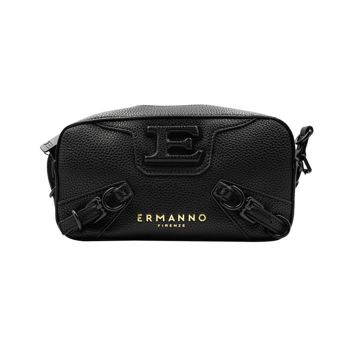 Borsa Donna in ecopelle con fibbie decorative e tracolla regolabile