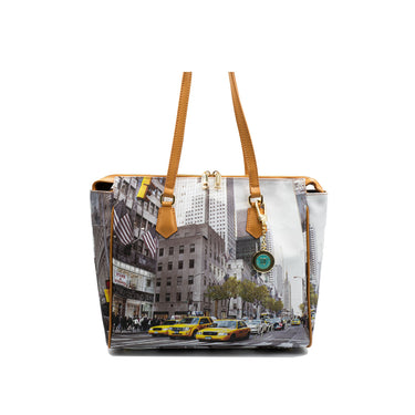 Women's shoulder bag with all over print