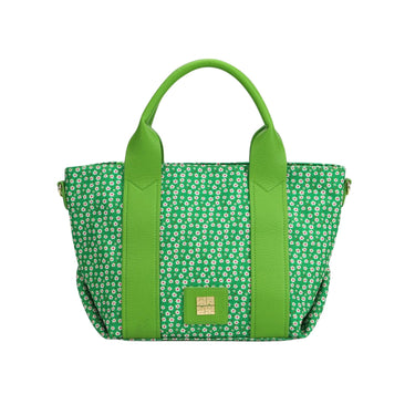 borsa con stampa fiorellini all over colore Verde