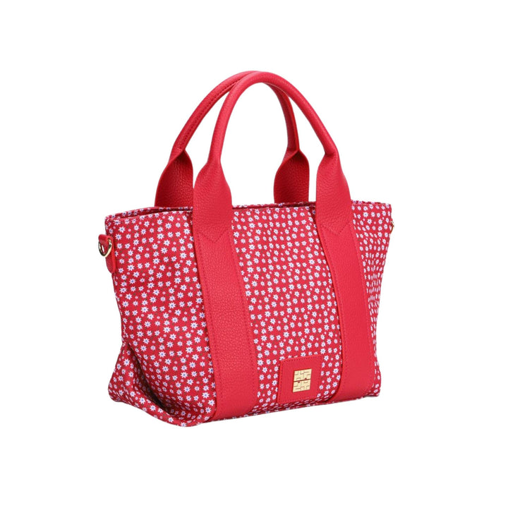 borsa con stampa fiorellini all over colore Rosso