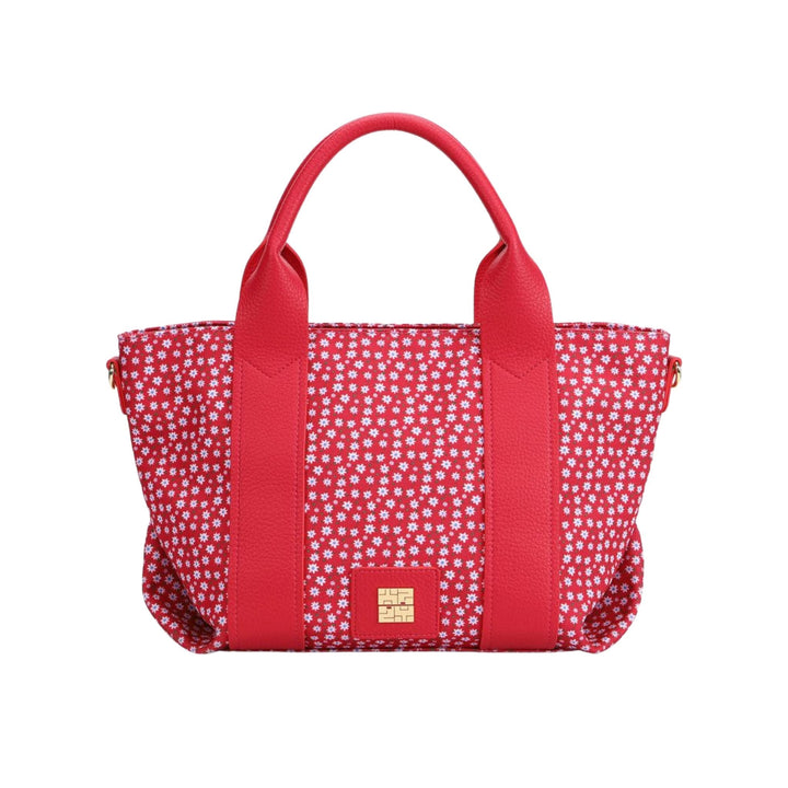 borsa con stampa fiorellini all over colore Rosso