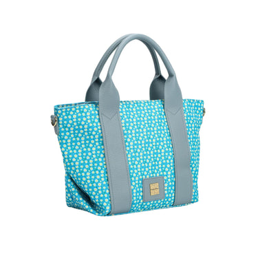 borsa con stampa fiorellini all over colore Celeste