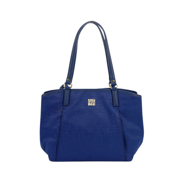 Borsa shopper con doppi manici colore Blu