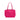 Borsa shopper con doppi manici colore Fucsia