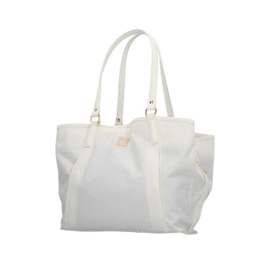 Borsa shopper con doppi manici colore Bianco