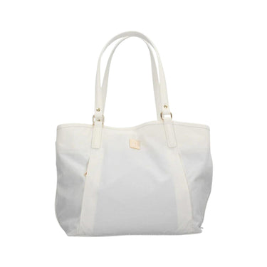 Borsa shopper con doppi manici colore Bianco