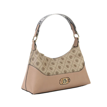 Borsa Donna Hobo Symbol con logo Beige