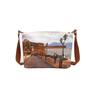 Women's bag with ribbon shoulder strap with Castel Dell'Ovo logo