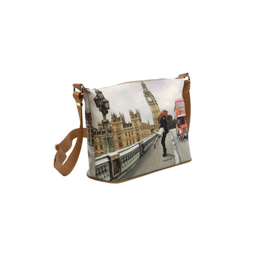 Women's bag with ribbon shoulder strap with London Love logo