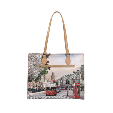 Retro Borsa a spalla con stampa London Rainbow