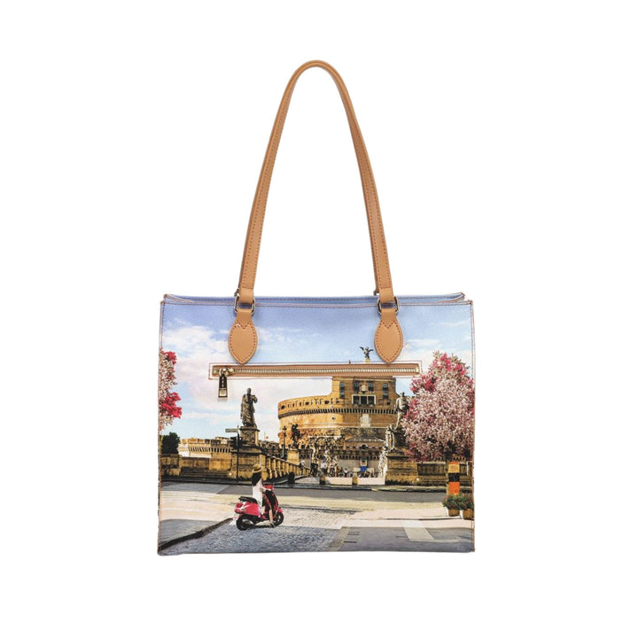 Retro Borsa a spalla con stampa Roman Holidays