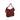 Borsa a spalla con manico con foulard e catena colore Bordeaux