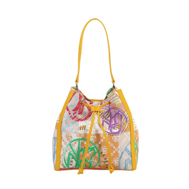 Borsa Donna con lacci e fantasia multicolore