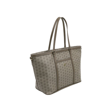 Woman shopper bag with logo motif