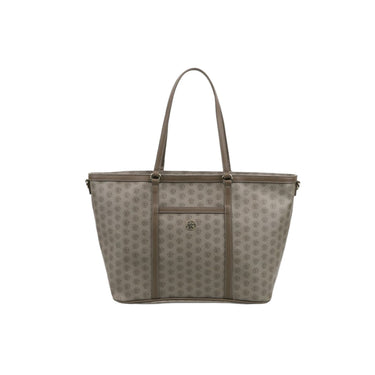 Woman shopper bag with logo motif