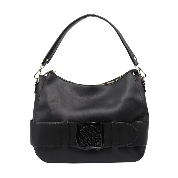 Borsa Donna Hobo Iconic tracolla, Y-Not, nera