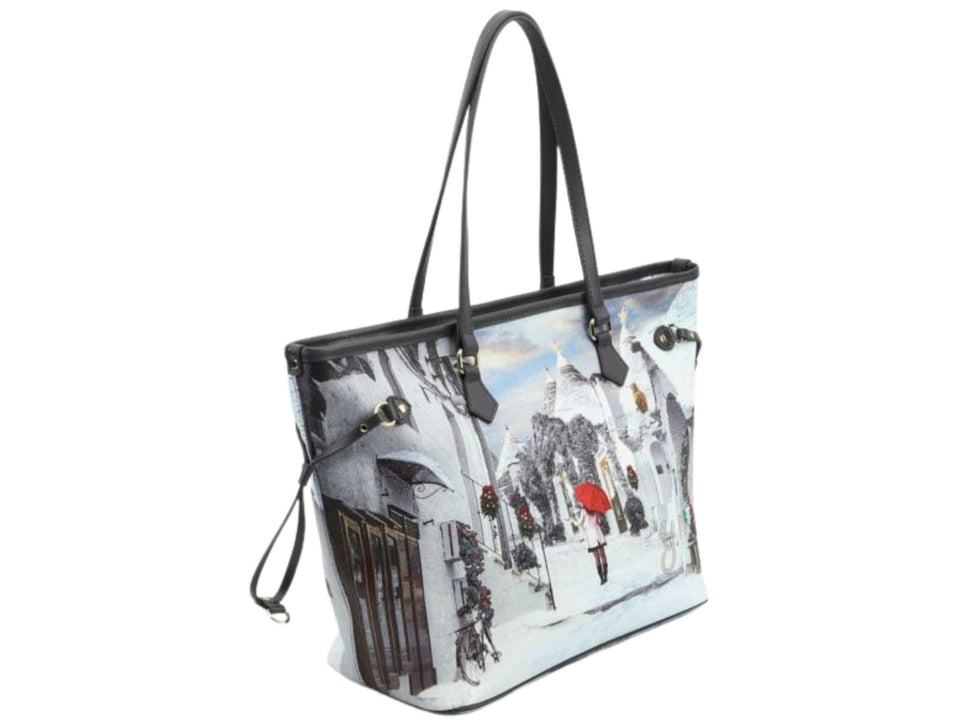 Borse Shopper Donna  Ynot Yesbag Shopper In Pvc Stampato Big Apple ·  Custodireumanita