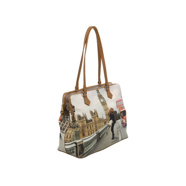 Borsa a spalla con stampa London Love