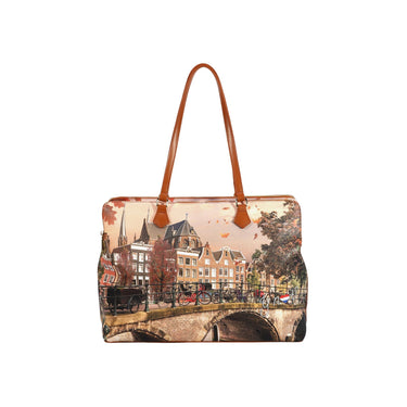 Borsa Donna in similpelle con stampa all over