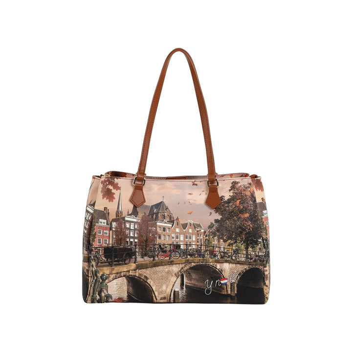 Borsa Donna in similpelle con bottone magnetico