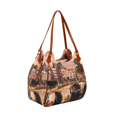 Borsa Tote Donna Yesbag Città Autumn river