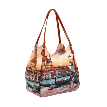 Borsa Tote Donna Yesbag Città Venice sunset