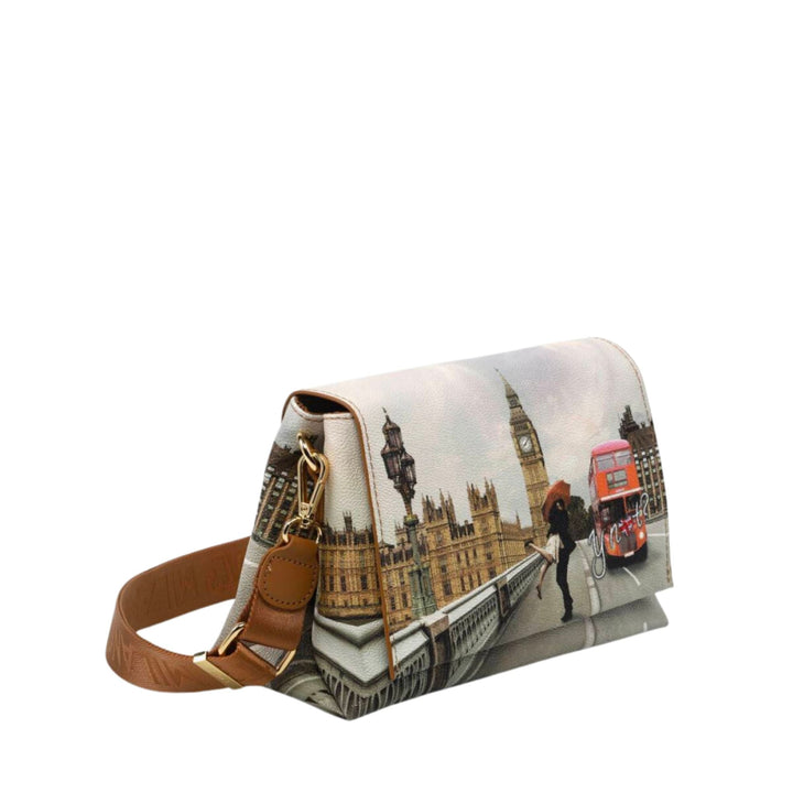 Borsa Donna Flap a tracolla, London Love, Y-Not, lato