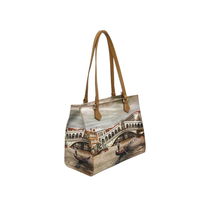 Borsa Donna con ampio scomparto e stampa iconica all over