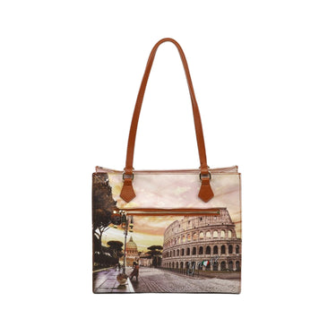 Borsa Donna con due comodi manici a spalla e stampa iconica all over