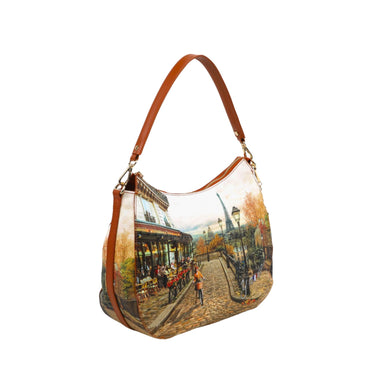 Borsa Donna Hobo, linea Yes Bag, con tasca posteriore e chiusura zip