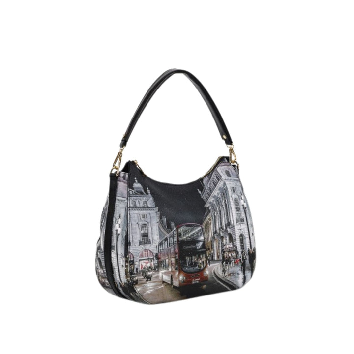 Borsa Donna in similpelle con stampa all over e con cerniera