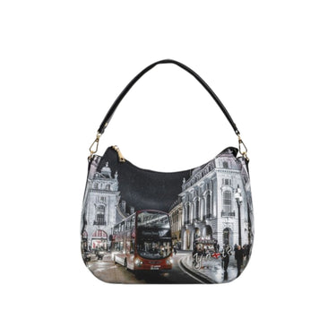 Borsa Donna in similpelle con stampa all over e con cerniera