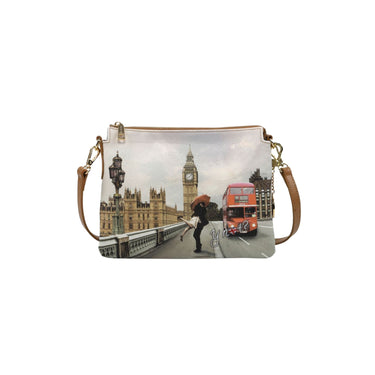 Women's shoulder bag with London Love city print