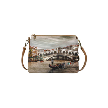 Women's shoulder bag with Rialto city print