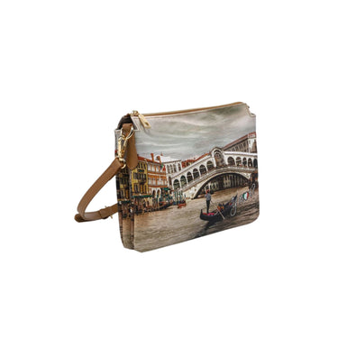 Women's shoulder bag with Rialto city print