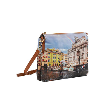 Borsa Donna modello shoulderbag con stampa iconica e cerniera 