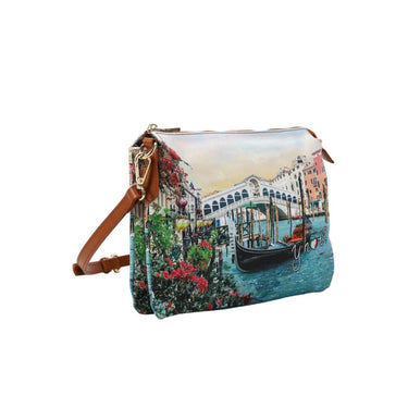 Women's shoulder bag with two compartments