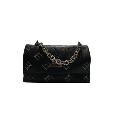 Women's shoulder bag with logo motif