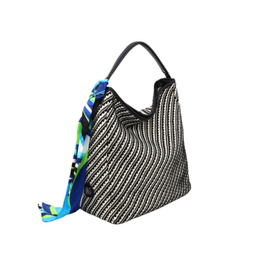 Women's bags with oblique striped pattern