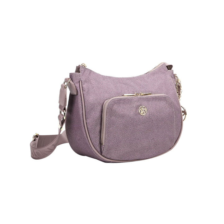 Borsa Donna Rosa, modello hobo, con doppia tasca