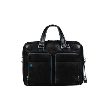 Men's leather briefcase with two handles