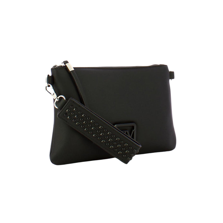 Clutch Donna Nera in similpelle con tracolla rimovibile