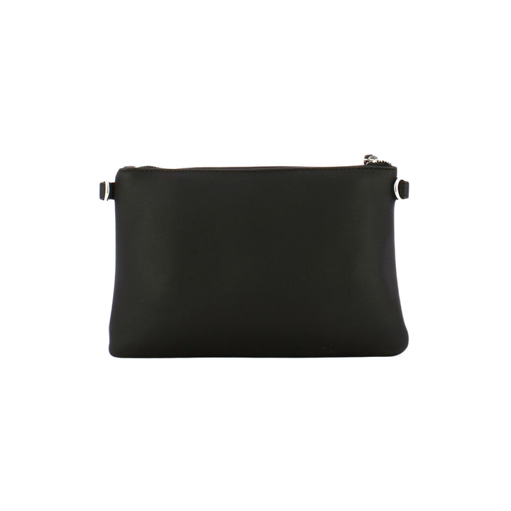 Clutch Donna Nera in similpelle con tracolla rimovibile